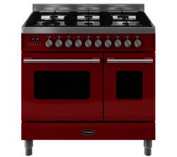 BRITANNIA  Delphi 90 RC9TGDERED Duel Fuel Range Cooker - Red